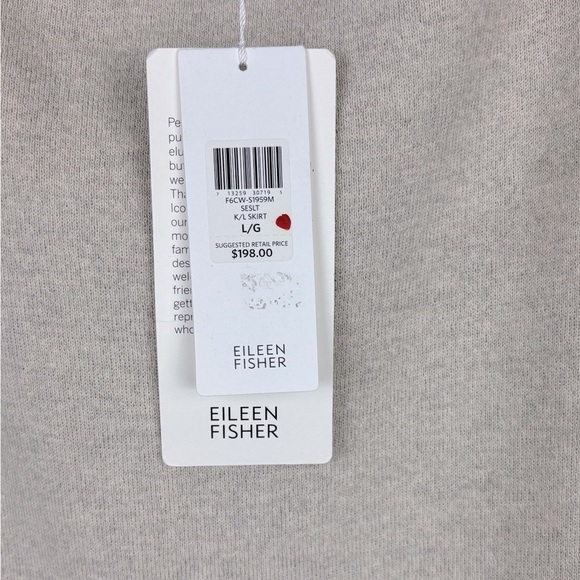 Eileen Fisher NWT The Icons Wool Crepe Skirt Womens Minimalist Size Large - Picture 2 of 9